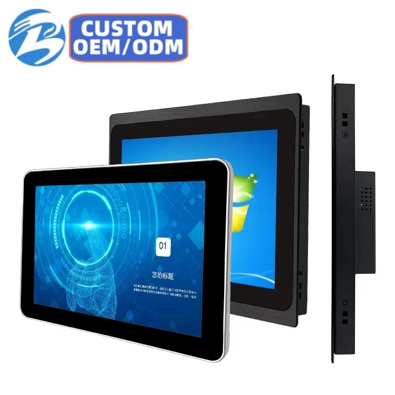 Industrial VESA Pure Plane Capacitive Resistive Touch Screen 11.6/13.3/15.6/19/21.5 Inch LCD Display USB DC Monitor