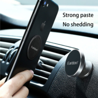 Plaques métalliques adhésives fortes rectangulaires et circulaires EARLDOM pour support magnétique de téléphone de voiture