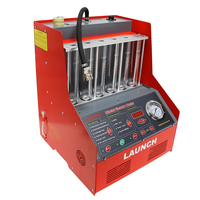 Launch CNC602A Nettoyeur d'injecteur de carburant à ultrasons exclusif Machine de nettoyage Testeur d'injecteur de carburant 6 cylindres pour voiture à essence