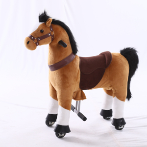 <span class=keywords><strong>Cavallo</strong></span> <span class=keywords><strong>a</strong></span> <span class=keywords><strong>Dondolo</strong></span> di Alta Qualità con Struttura in Metallo e Peluche, Capacità di Carico 60kg, per Bambini dai 5 ai 12 Anni - Product Image 2