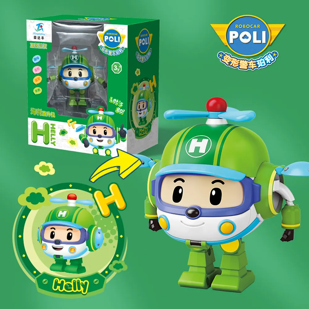 OEM ODM Cartoon Toy Poli Car Toys Alloy Robocar Model Helly Cleany Jin Amber Poli Robocar Toys for Kids