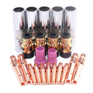 35 piezas: Electrodo para antorcha MIG de 350A, boquillas de protección, puntas de varilla de conexión, aislador, rueda de alimentación de alambre, aguja para tubo de alimentación de alambre - Product Image 5