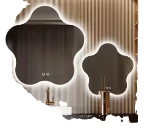 Modern Hotel bathroom Mirror Wall Mount Backlit Mirror With Led Lights Anti-fog Led Mirror