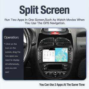 Lecteur multimédia vidéo de voiture STWEI 7 pouces, CarPlay sans fil, Android Auto pour PEUGEOT 206 / 206CC / 206SW (2000-2008), écran tactile - Product Image 4