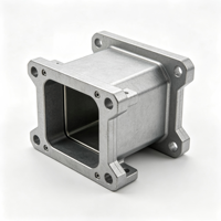Boîtier de connecteur de conduit de bus de stockage d'énergie en aluminium moulé sous pression poli personnalisé Dibo, alliage ADC12, OEM/ODM