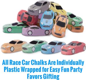 Craie géante multicolore lavable <span class=keywords><strong>pour</strong></span> trottoir, en forme de <span class=keywords><strong>voiture</strong></span> de course, avec boîte cadeau - Product Image 4