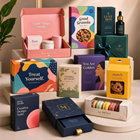 Boîte cadeau en carton recyclable avec fenêtre transparente, boîte d'emballage pour fleurs, desserts, macarons, avec logo personnalisé