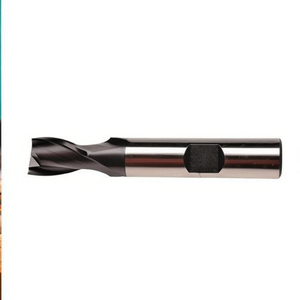 Cortador HSS Co Ta1414 con recubrimiento TiAlN, hélice de 30 grados, corto para ranuras, 2 filos de corte con vástago Weldon - Product Image 2