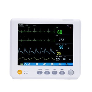 Moniteur ECG multiparamètres PM8 de qualité supérieure avec fréquence cardiaque, respiration, oxygène sanguin et NIBP pour les soins aux patients - Product Image 1