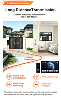 Villa Security System 10.1" IPS Touch Monitor Video Door Phone 2Wire Video Intercom HD 1280*800 Multi-language IP65 Motion 2