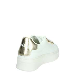 Zapatillas Deportivas Gaelle Paris Donna GACAW01304 Blancas con Plataforma Dorada, Estilo Casual para Mujer - Product Image 3