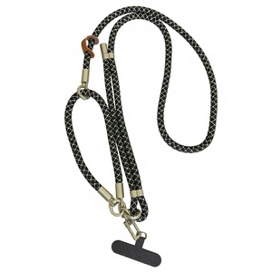 Factory Custom 7mm Outdoor Mobile Phone <b>Lanyard</b> with Crossbody Necklace <b>Polyester</b> Material Phone Strap - Product Image 3
