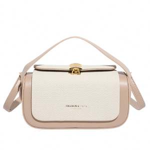 Bolso de hombro minimalista de piel sintética para mujer, estilo coreano, sencillo y lujoso, con cierre de cremallera resistente al agua. - Product Image 1