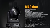 Marslite - Luces de Escenario Móviles con Zoom Fresnel RGB LED de 150 W, con Efecto Halo, para DJ, Discoteca, Fiesta, Boda