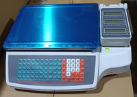 Balance de pesage et d'impression CLEVER KF-P2, capacité 30 kg, précision 5 g, écran LCD rétroéclairé, prise en charge OEM/ODM, espagnol, anglais