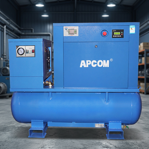 Compresseur à vis silencieux 100 % sans huile, système 4 en 1, compresseur d'air intégré avec réservoir et sécheur, 8 bar 12 bar pour l'industrie - Product Image 1