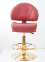 Tabouret de casino chaise style royal design moderne loisirs et base en métal et siège en cuir utilisé pour le casino de poker de table de jeu