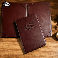 Porte-menu d'angle élégant pour restaurant, présentoir de menu de luxe, couverture de menu classique pour salle à manger