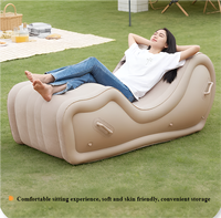 Sofá Inflable Automático, Sofá de Aire Individual Popular para Exteriores, Silla Reclinable para Personas que Buscan Comodidad