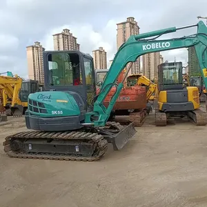 Mini-excavatrice d'occasion de 5 tonnes à vendre, mini-excavatrice hydraulique Kobelco, Kobelco Sk55 - Product Image 5