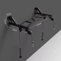 Bar Pull Up Dinding untuk Rumah, Peralatan Fitness, Kabel Pulley, Bar Paralel Tunggal
