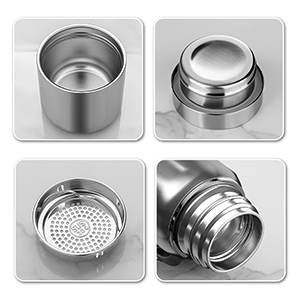 Wholesale Thermoses Bullet Vacuum Flask Thermal Gym <b>Cup</b> 500ML Insulated Sport Bottle 304 Stainless Steel With Strap - Product Image 4