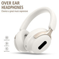Nouveaux écouteurs sans fil supra-auriculaires 2024 pour Bluetooth 5.3 avec annulation active du bruit (ANC), commande vocale et couleurs pastel