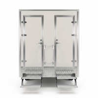 Remorque WC portable professionnelle de qualité hôtelière, écologique, à double paroi, réservoir de 1500L, pour usage scolaire, garantie 3 ans