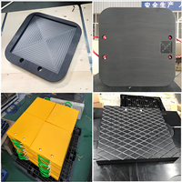 Plaque de support de pied de grue avec service de coupe en PE UHMWPE résistant à l'usure