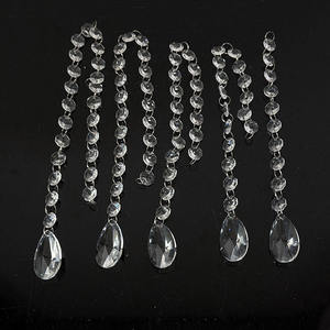 Guirnalda de Cristal Larga al por Mayor, Cadena de <span class=keywords><strong>Gotas</strong></span> de Cristal Colgantes para Decoración - Product Image 4