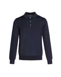 Polo noir à la mode à manches longues orienté vers l'exportation pour hommes séchage rapide 100% coton motif à carreaux taille XL pour le golf Bangladesh - Product Image 5