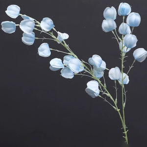 Arreglo de Orquídea Azul de lujo, maceta de cerámica, guirnalda de glicinia azul Artificial para decoración de techo de boda, Día de la madre, Navidad - Product Image 6