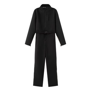<strong>Women</strong> <strong>One</strong> <strong>Piece</strong> <strong>Ski</strong> Jumpsuit Slim Fit Snowboard <strong>Suit</strong> Color Block Winter Snow <strong>Suit</strong> with Belt Zipper Pockets Skiing Snowsuit - Product Image 2