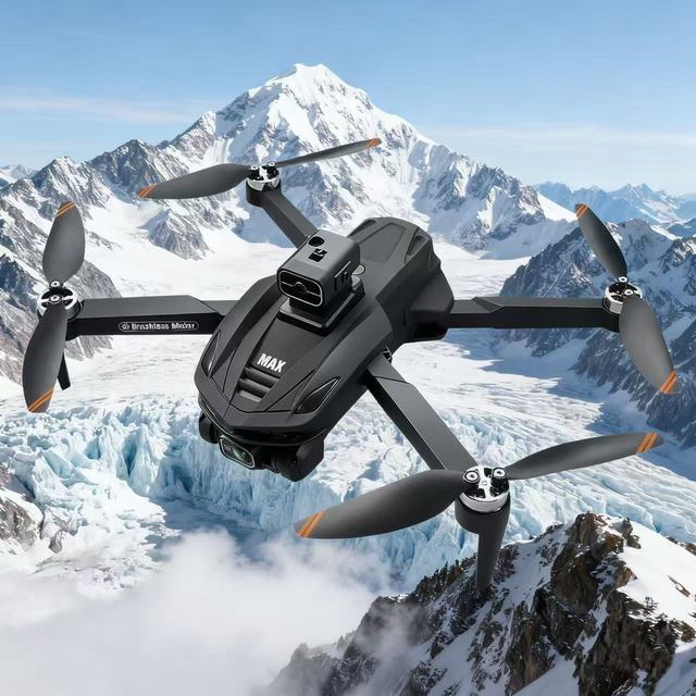 V168 MAX Brushless Commercial Foldable Drone 3KM Screen Control 8K Aerial Photography Remote Control Aircraft GPS