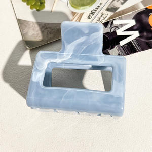 5cm carré pince en plastique transfrontalière doux dos tête épingle <span class=keywords><strong>à</strong></span> cheveux requin pince cheveux accessoires Style européen-américain fête utilisation - Product Image 6