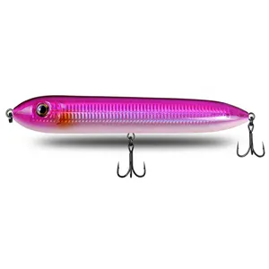 165mm/95g 210mm/110g WTD yüzer kalem lure yapay yüzen yem topwater deniz bas pike sert vücut balıkçılık cazibesi