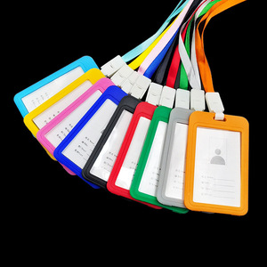 Work <b>ID</b> with lanyard, name tag, brand badge, plastic hang tag, <b>ID</b> card for kindergarten and primary school students, - Product Image 1