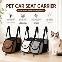Faltbarer Hunde-Autositz Wasserdichtes Hunde-Boostersitz mit Sicherheitsgurt für Kleine Welpen Outdoor-Reisen