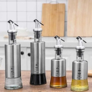 Edelstahl Auslaufsichere Sojasauce Essig Öl Krüge Aufbewahrungsspender Gewürzglasflasche Küchenzubehör - Product Image 3