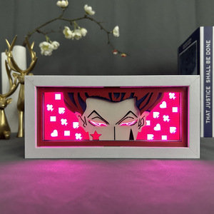 198 diseños Anime Fancy Led Box CAMBIO DE Color dibujos animados <span class=keywords><strong>Luffy</strong></span> Sasuke Led luz sombra caja marco DBZ 3D acrílico papel Led lámpara caja - Product Image 3