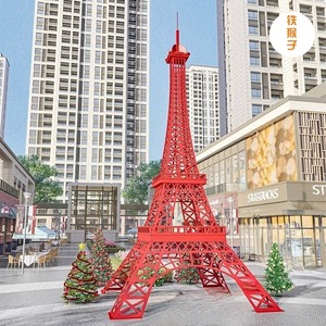 Sculpture de tour géante personnalisée, accessoires d'extérieur, grand modèle de la Tour Eiffel française pour la photographie, les mariages et les décorations de place publique - Product Image 2