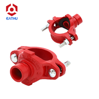Raccord rainuré en fonte ductile galvanisé à chaud, approuvé UL/FM, pour système d'incendie à gicleurs (joint rigide et flexible)