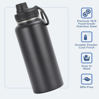 Bouteille d'eau isotherme de voyage en acier inoxydable 304 à double paroi, isolation sous vide, prix de gros fabricant