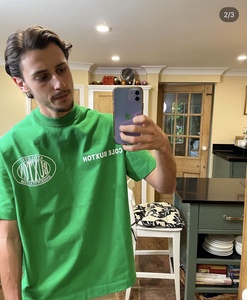 T-Shirt Streetwear da Uomo Personalizzata di Alta Qualità Eleven, 240 Grammi, 100% Cotone Pesante, Stampa Estiva, Vestibilità Regolare - Product Image 2