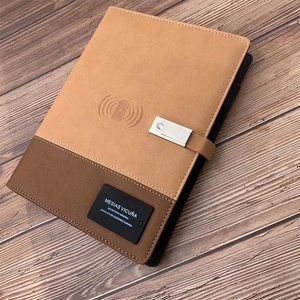 Smart A5 diario in pelle Notebook ricarica Wireless Power Bank telefono Stand Business <span class=keywords><strong>regalo</strong></span> di laurea per la <span class=keywords><strong>festa</strong></span> del papà di San Valentino - Product Image 2