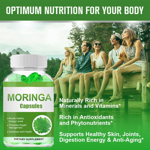 Suplemento orgánico semillas de moringa precios Extracto OEM slimminge moringa y extracto de cúrcuma cápsula de gel blando - Product Image 4