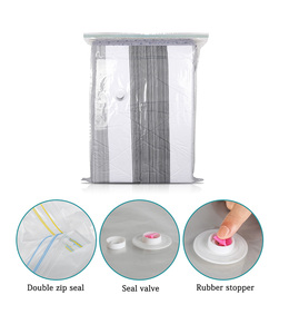AirBaker Travel Vacuum Compression Storage <strong>Bag</strong> Foldable Dustproof Vacuum <strong>Bag</strong> Transparent Vacuum Storage <strong>Bags</strong> With Hand Pump - Product Image 4