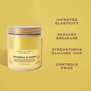 Huile de ricin noire jamaïcaine, après-shampoing sans rinçage en gros - hydratant et fortifiant à base de plantes pour la réparation des cheveux bouclés - Product Image 6