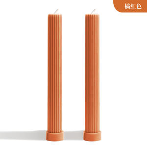 QD FLORESCENCE Juego dos en uno Diseño a rayas Quema estable Vela suave Vela <span class=keywords><strong>de</strong></span> cera <span class=keywords><strong>de</strong></span> <span class=keywords><strong>soja</strong></span> hecha a mano - Product Image 6