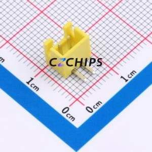 ZX-XH2.54-2PWZ-Y Wire-to-Board Pin Header Bent Lead Through Hole,P=2.5mm Connector 1x2P 2.5mm Right Angle Insert XH - Product Image 1